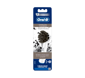 Brossettes de rechange pour brosse à dents électrique Oral-B Charbon, 3 unités