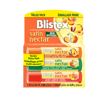 Baume protecteur pour les lèvres, 3 unités, Satin Nectar