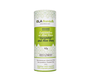 Déodorant naturel, 42 g, concombre et aloes