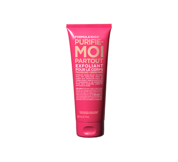 Purifie Moi Partout exfoliant pour le corps, 200 ml, framboise et gingembre