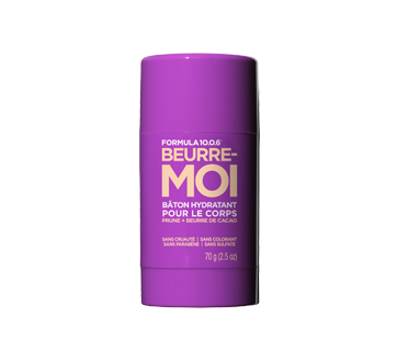 Beurre Moi baton hydratant pour le corps, 70 g, prune et beurre de cacao