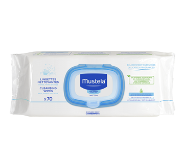 Image du produit Mustela - Lingettes nettoyantes, 70 unités