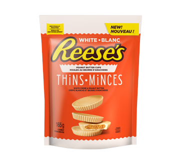Reese's moules au beurre d'arachides mince, 165 g, blanc