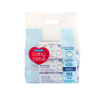 Lingettes Pour Bebe Peau Sensible 192 Unites Personnelle Bebe Lingette Humide Jean Coutu