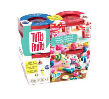 Ensemble pâtes à modeler scintillantes, 4 unités
