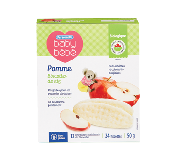 Biscotte de riz, 50 g, pomme