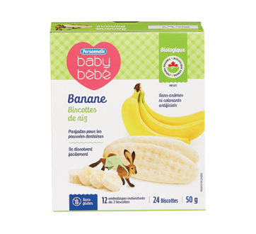 Biscotte de riz, 50 g, banane