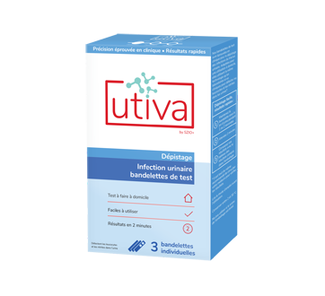 Image du produit Utiva - Infection urinaire bandelettes de test, 3 unités