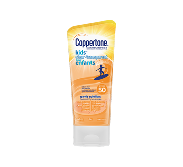 Image du produit Coppertone - Écran solaire orange clair et scintillant pour enfants FPS 50, 148 ml