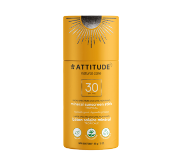 Bâton solaire minéral FPS 30, 85 g, tropicale