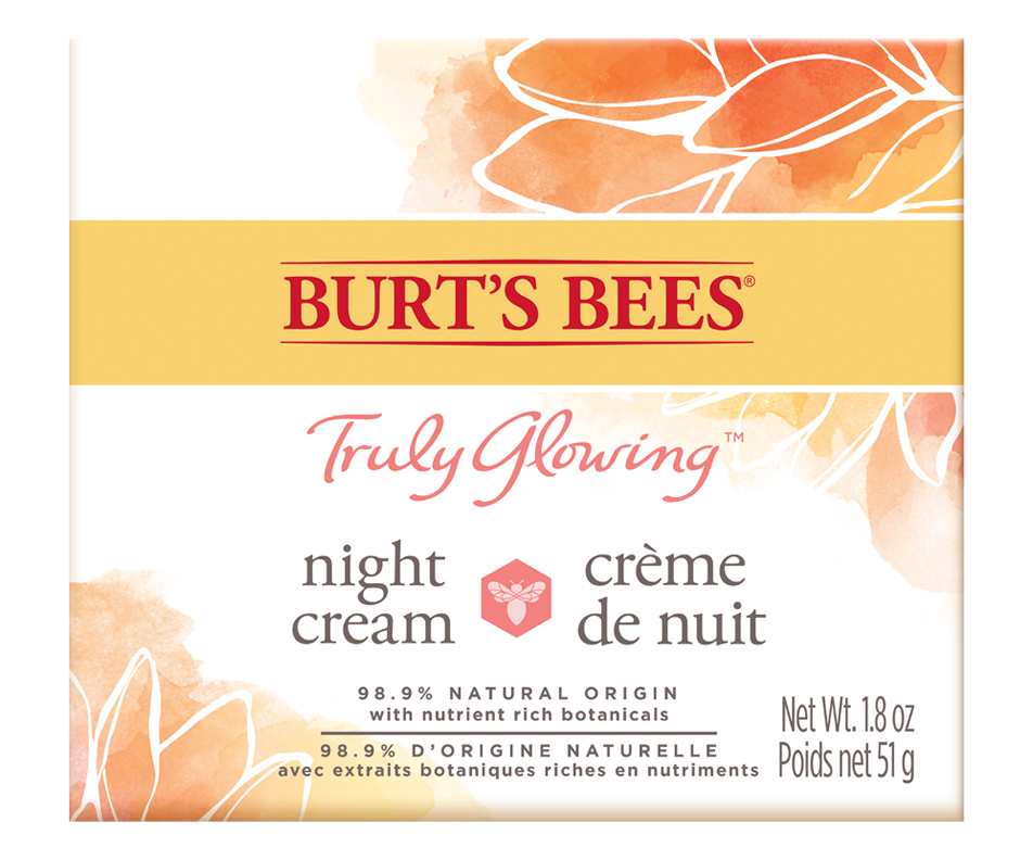Truly Glowing crème de nuit hydratant pour peau normale, 51 g Burt's