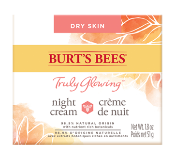 Image 2 du produit Burt's Bees - Truly Glowing crème de nuit pour peau sèche, 51 g