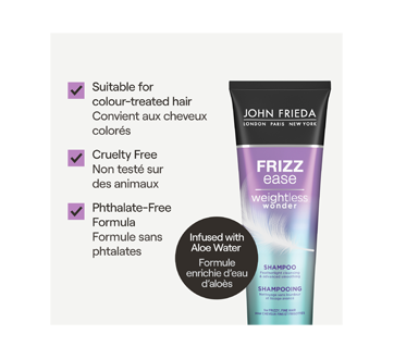 Image 5 du produit John Frieda - Frizz Ease Weightless Wonder shampooing, 250 ml
