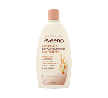 Image du produit Aveeno - Gel nettoyant nourrissant avoine prébiotique et huile d'amande, 532 ml