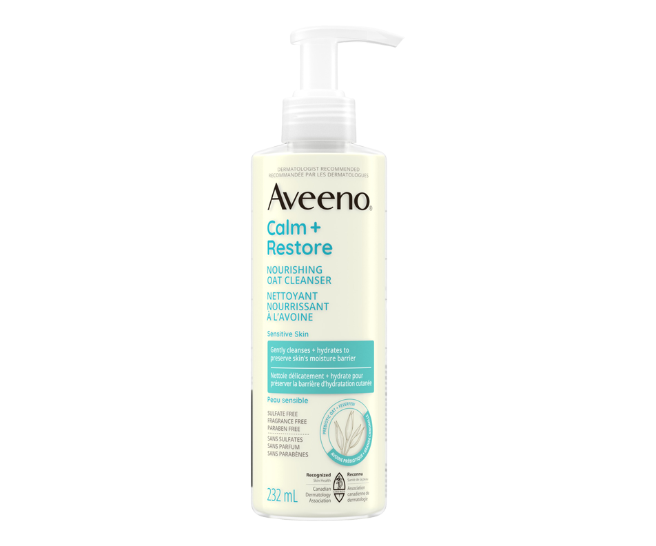 Calm+Restore nettoyant nourrissant à l'avoine, 232 ml Aveeno