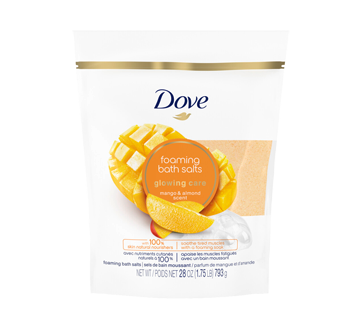 Image 1 du produit Dove - Glowing Care sels de bain moussant, 793 g, mangue et amande