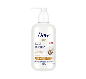 Nourishing désinfectant pour les mains, 236 ml, beurre de karité et vanille chaude