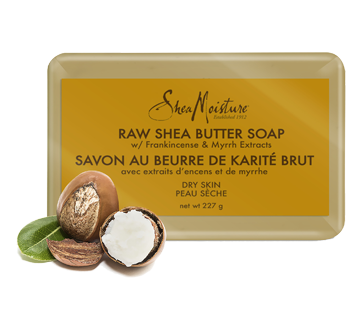 Savon au beurre de karité brut pour peau sèche, 227 g