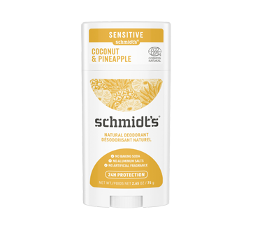 Image 3 du produit Schmidt's - Désodorisant naturel pour peaux sensibles, 75 g, anana et noix de coco