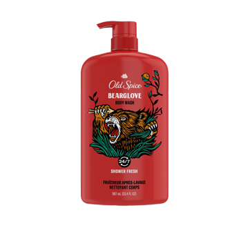 Bearglove nettoyant pour le corps pour hommes mousse longue durée, 887 ml