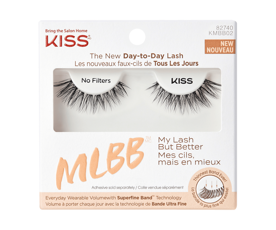 MLBB faux cils, No Filters, 1 unité Kiss Fauxcils Jean Coutu