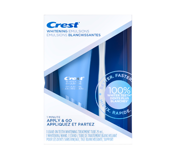 Image du produit Crest - Émulsions blanchissantes avec applicateur en tige, traitement blanchissant pour les dents sans rinçage, 120 ml