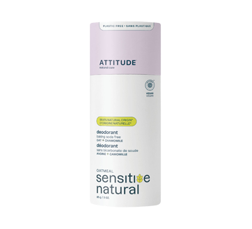 Image 1 du produit Attitude - Sensitive Natural Care déodorant, 85 g, camomille et avoine