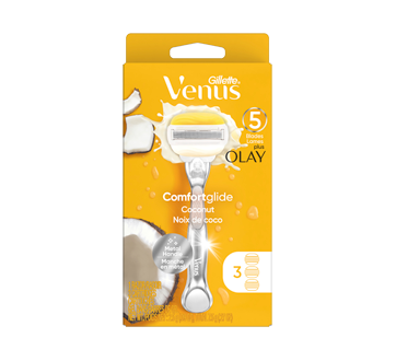 Image du produit Gillette - Venus ComfortGlide plus Olay Coconut pour femmes rasoir manche avec cartouches de rechange, 4 unités