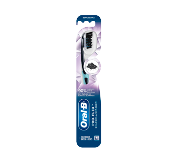 Pro-Flex brosse à dents manuelle au charbon soie souple, 1 unité