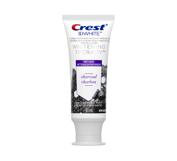 3D White Whitening Therapy nettoyage en profondeur dentifrice au fluorure avec charbon menthe vivifiante, 63 ml