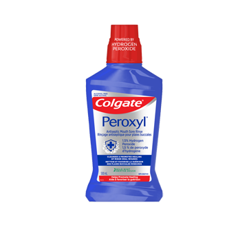 Image du produit Colgate - Peroxyl rinçage antiseptique pour plaies buccales, 500 ml, menthe douce