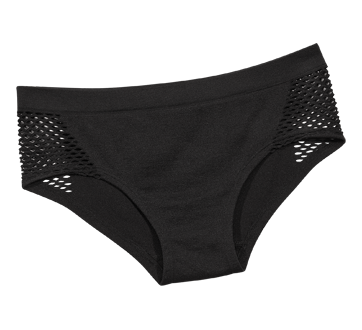 Culotte taille-haute sans couture, 1 unité, noir