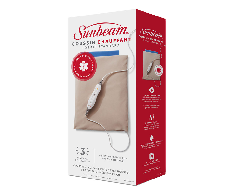 Coussin chauffant de taille standard, 1 unité, 2102232 Sunbeam