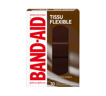 Image 1 du produit Band-Aid - Pansements tissu flexible BR65, 30 unités
