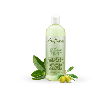 Image 3 du produit Shea Moisture - Nettoyant corporel hydratant pour tous les types de peau, 586 ml, thé vert et huile d'olive