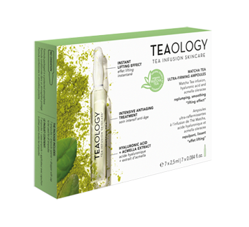 Image du produit Teaology Tea Infusion Skincare - Ampoules ultra-raffermissantes au thé matcha, 7 ml