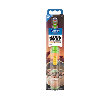 Brosse à dents électrique à pile pour enfants Star Wars The Mandalorian soie souple, 1 unité