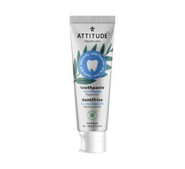 Image du produit Attitude - Dentifrice blanchissant, 120 g, menthe poivrée