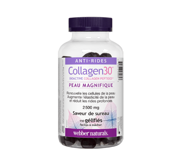 Collagen30 Bioactive Collagen Peptides 2500 mg saveur de sureau gélifiés, 110 unités