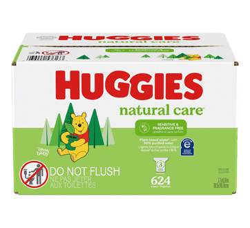 Natural Care lingettes pour bébés pour peau sensible et recharges, 624 unités