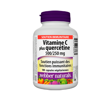 Image du produit Webber Naturals - Vitamine C plus Quercétine 500/250 mg capsules végétariennes, 100 unités