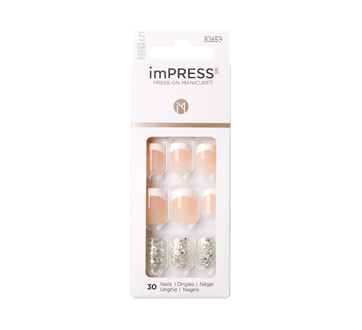 imPRESS Press-On Manicure ongles courts, 1 unité, Time Slip