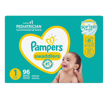 Swaddlers couches taille 1, 96 unités