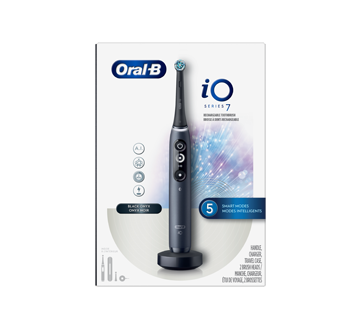 iO Series 7 brosse à dents électrique avec brossettes onyx noir, 1 unité