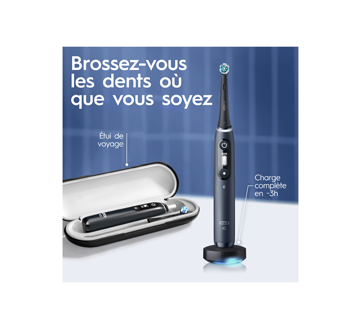 Image 8 du produit Oral-B - iO Series 7 brosse à dents électrique avec brossettes onyx noir, 1 unité