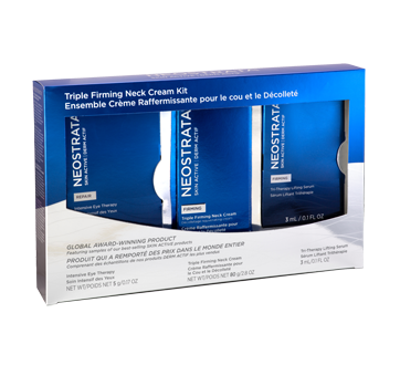 Crème raffermissante pour le cou et le décolleté coffret, 3 unités
