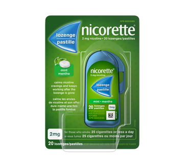 Image du produit Nicorette - Pastilles menthe 2 mg, 20 unités