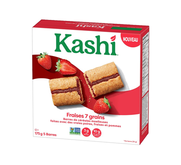 Image du produit Kashi - Fraises 7 grains barres de céréales moelleuses, 5 unités