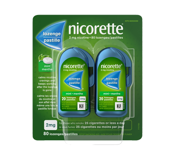 Image du produit Nicorette - Pastilles menthe 2 mg, 80 unités