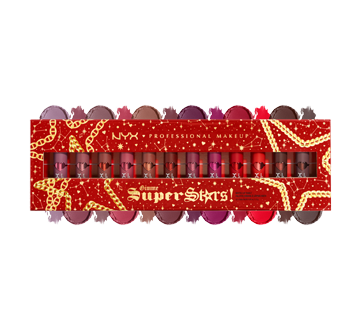 Image 2 du produit NYX Professional Makeup - Gimme Super Stars! palette de rouges à lèvres mats, 12 unités